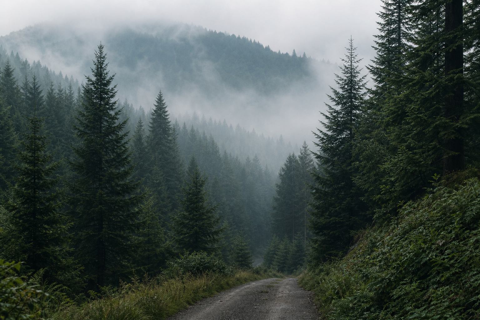 Schwarzwald Landschaft mit Nadelwäldern